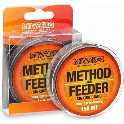 Mivardi Šnúra Method & Feeder Sinking Braid Hnedá 150m 0,14mm