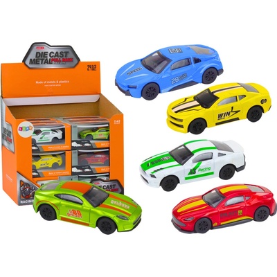 LEAN Toys Pružina auta Kovový pohon Gumová kola 1:43