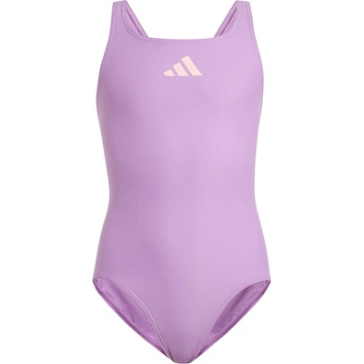 Adidas Бански костюм Adidas Solid Small Logo Swimsuit - PrePurple/Pink