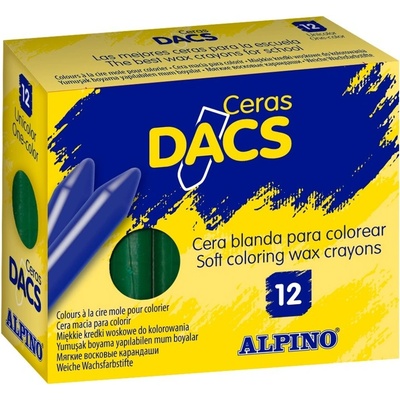 Alpino Balenie 12 voskoviek DACs stredne zelená