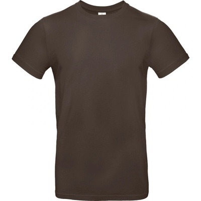 B&C E190 těžká bavlna krátký rukáv pánské COT01003T14000-chocolate