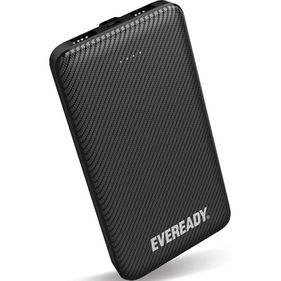 EVEREADY Портативна батерия EVEREADY - Slim, 10000 mAh, черна (PX10B)
