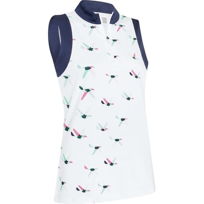 Callaway Birdie Sleeveless Womens Brilliant White Polo košeľa