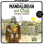 Chronicle Books Star Wars The Mandalorian and Child 2026 Wall Calendar | Jeffrey Brown