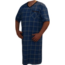 noční košile krátký rukáv modrá