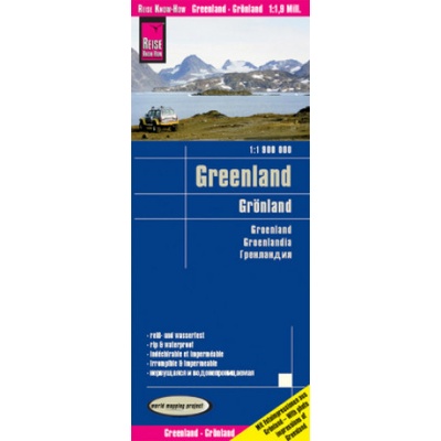 Reise Know-How Verlag mapa Greenland (Grónsko) 1:1,9 mil. voděodolná