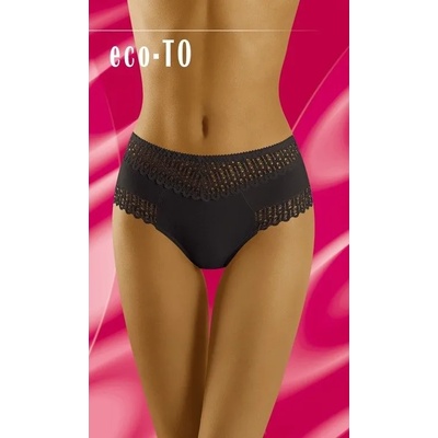 Wolbar Памучни бикини в черен цвят eco-toeh-63678-czarny - Черен, размер xl