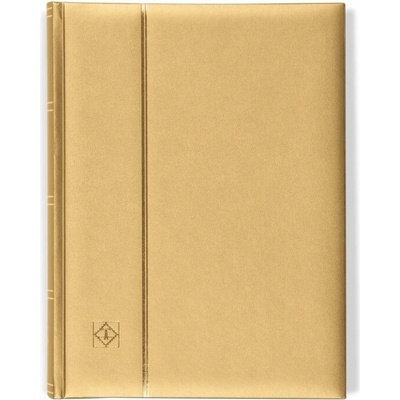 Leuchtturm Zásobník na známky COMFORT "Metalic Edition", černé listy, 64 stran Gold