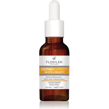 FLOSLEK DermoExpert Acid Peel озаряваща нощна грижа против пигментни петна 30ml