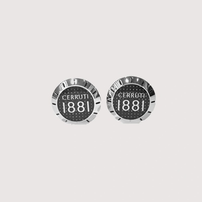 Cerruti 1881 manžetové knoflíčky Silver/Black