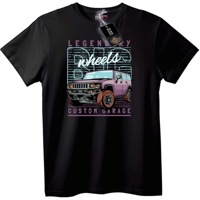 NOONEBRAND Тениска Легендарни Колела Custom Гараж - 2XL, Black