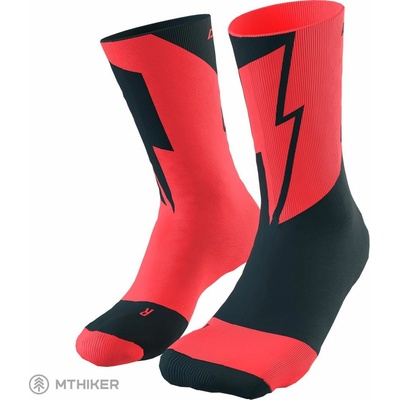 Dynafit NO PAIN NO GAIN ponožky fluo coral