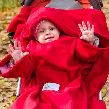 Baby Gadgets Baby Wrap Active deka s rukávmi červená