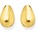 Thomas Sabo H2308-413-39 Bold - Gold-plated Teardrop Ear Studs 21, 5 mm Ladies, Жени