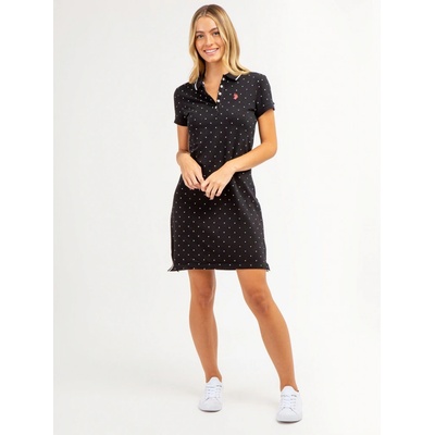 U.S. Polo Assn. dámské šaty Dot Polo černé