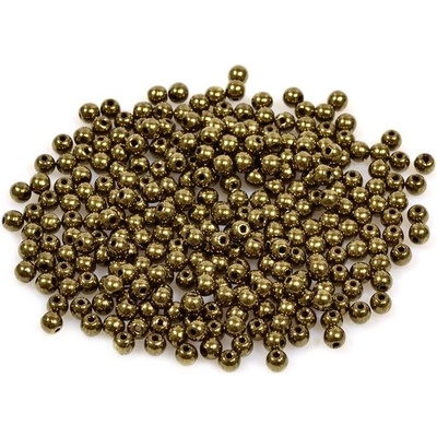 Glass beads, s.r.o. Mačkané kulaté korálky - 3 mm 23980/90215 Balení: 60ks