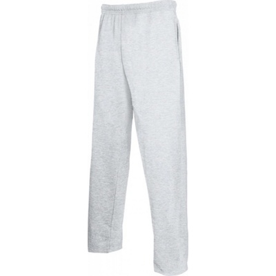 Fruit of the Loom Lehké tepláky na doma či do teplých měsíců s otevřeným lemem melír šedá