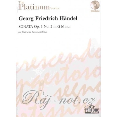HANDEL SONATA Op.1 No.2 in G Minor + CD / priečna flauta + klavír + violončelo