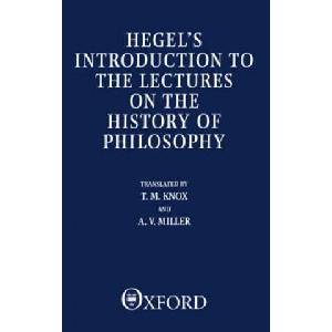 Introduction to the Lectures on the History of Philosophy (ISBN: 9780198249917)