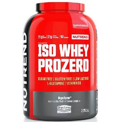 Nutrend Iso Whey Prozero 2250g - jahodový cheesecake