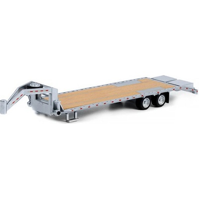 GreenLight Gooseneck trailer šedá 1:64