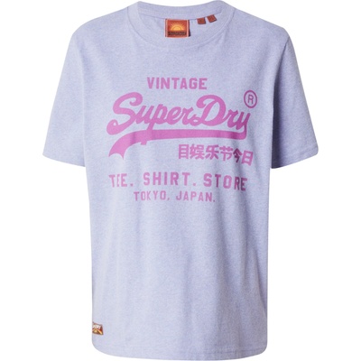 Superdry Тениска 'HERITAGE' лилав, размер 12