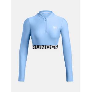 Under Armour Women's HeatGear Rib 1/4 Zip LS тениска Under Armour | Sin | ЖЕНИ | M - zoot - 100,84 лв