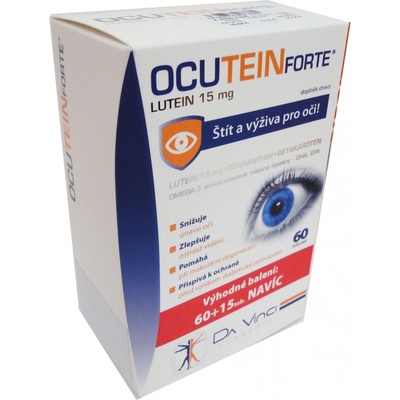 Da Vinci Ocutein FORTE Luteín 15 mg 60+15 kapsúl
