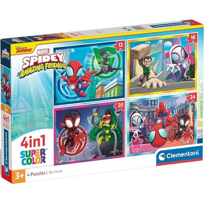 Clementoni Spidey a jeho úžasní přátelé 4v1 12+16+20+24 dielov