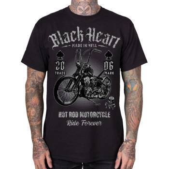 Black heart мъжка рокерска тениска BLACK HEART - RIDE FOREVER - Black - 20903