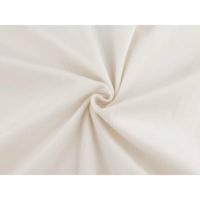 Samet / velvet hladký šíře 280 cm Varianta: 11 (260 g/m²) krémová nejsvět., Balení: 1 m