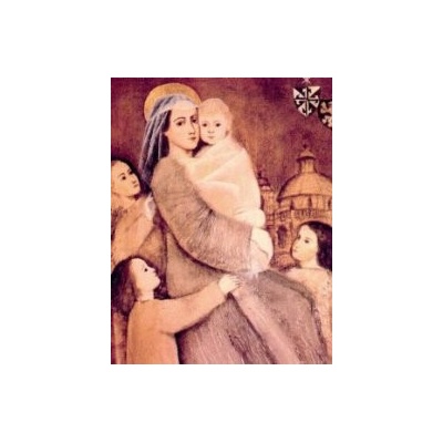 Sv. Zdislava (ikona 263) Rozměry cm: A - 8x10cm