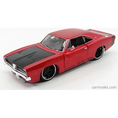 Maisto Dodge Chartger R/t Coupe 1969 Red Met Black 1:24
