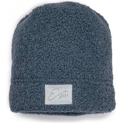 ESITO Zimná čiapka Teddy fleece double Denim blue