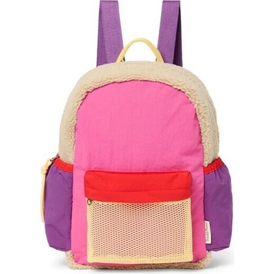 STUDIO NOOS - Patchwork Midi BACKPACK - batůžek Bright pink