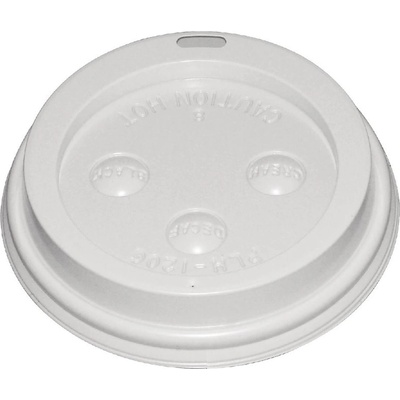 Jednorazové biele viečka pre Fiesta kelímky na horúce nápoje 230ml, , papierový kelímok