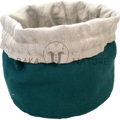 Baka Nature Vrecko Ľanový Košík D20cmx20cm dvojvrstvový zelená