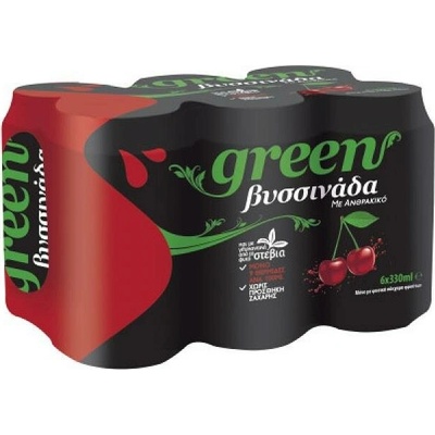 Green Cola Green Sour Cherry 6 x 330 ml