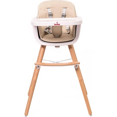 Buba Carino столче за хранене 2в1 бежово (NEW022378)