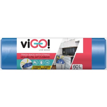 Vigo pytle zatahovací HDPE 60 l 13 µm 10ks modré