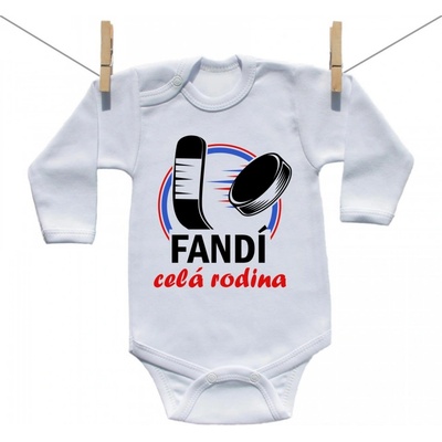 Boodyy Body s dlhým rukávom Fandí celá rodina