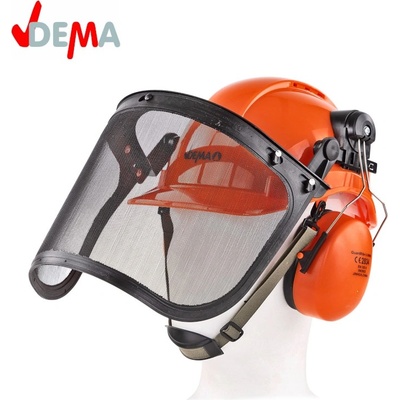 DEMA Предпазен шлем / Предпазна каска с визьор и антифони DKF3 / DEMA 30223 / 54-63 cm (DEMA 30223)