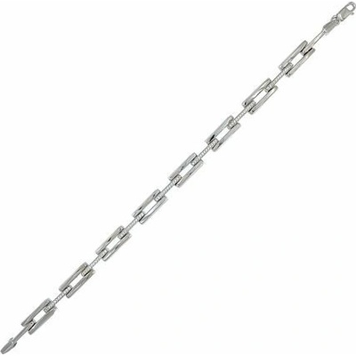 INFINITYSILVER Strieborný náramok obdĺžniky so zirkónmi OL466318319