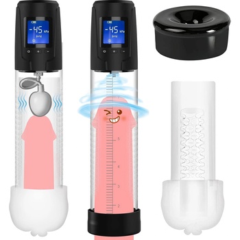 Paloqueth Electric Penis Vacuum Pocket Pussy Pump with Suction & Vibration