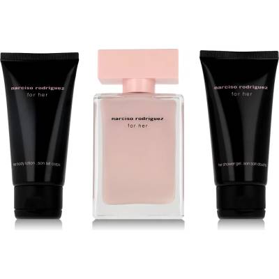 Narciso Rodriguez For Her Подаръчен комплект EDP 50ml + 50ml лосион за тяло + 50ml душ гел