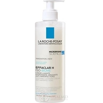 La Roche-Posay Effaclar H ISO-Biome zklidňující čisticí krém proti nedokonalostem na obličej i tělo 390 ml