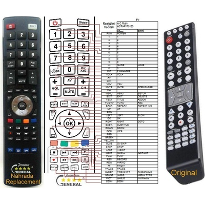 GENERAL A. C. Ryan ACR-PV75120 - съвместимо дистанционно управление на марката General (ACR-PV75120)