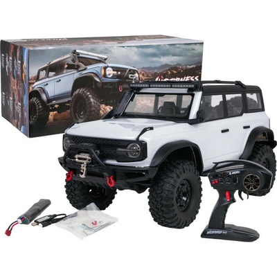JOKO RC Veľké Auto Jeep WILDERNESS RTR 56cm s LED svetlom na diaľkové ovládanie rýchlosť 18 km/h Naviják smerovky Vodotesné biele 1:10