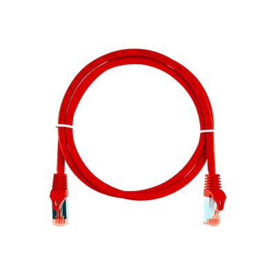 NIKOMAX Patch кабел S/FTP CAT6a LSOH, серия Essential, 3 м, червен NMC-PC4SA55B-ES-030-C-RD (NMC-PC4SA55B-ES-030-C-RD)