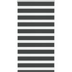 vidaXL Зеброва щора черна 90x100 см ширина на плата 85, 9 cm полиестер (4014207)